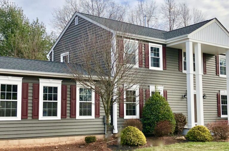 One Story Family Room Addition with Prodigy Insulated Siding, GAF Roofing in Hillsborough, Somerset County NJ