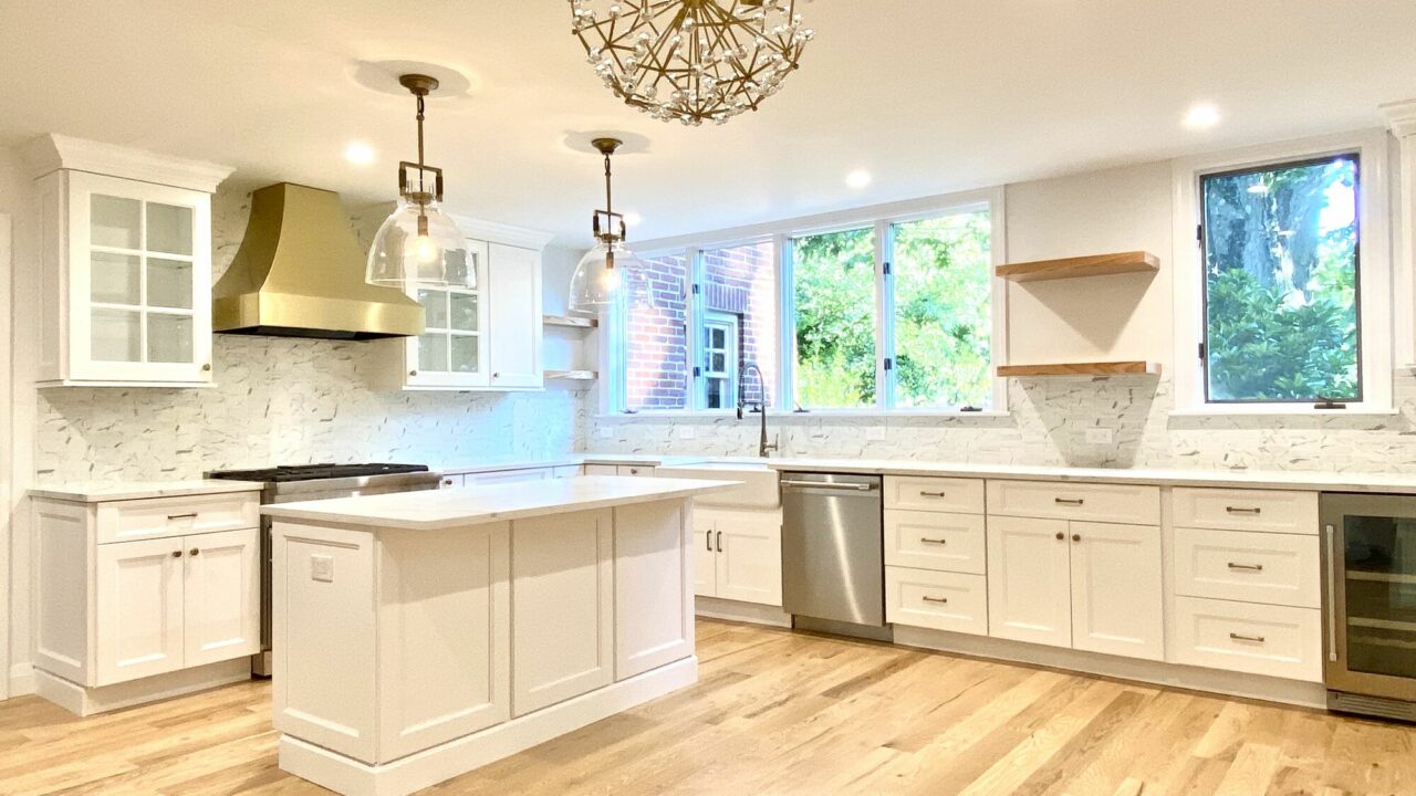Fully Gutted Kitchen Reno with Updated Plumbing _ Electric, Oak Flooring, Insulation _ Drywall, Paint _ Trim, Wood Cabinets, Custom Banquet in West Orange, Essex County NJ