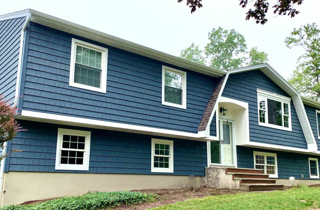 Pelican Bay Vinyl Shake Siding, Andersen Windows, Soffit _ Fascia Trim in Montville, Morris County NJ