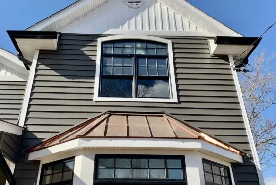 Pella Windows, Copper Roofing, Alside Prodigy _ Board _ Batten Siding in New Milford, Bergen County NJ