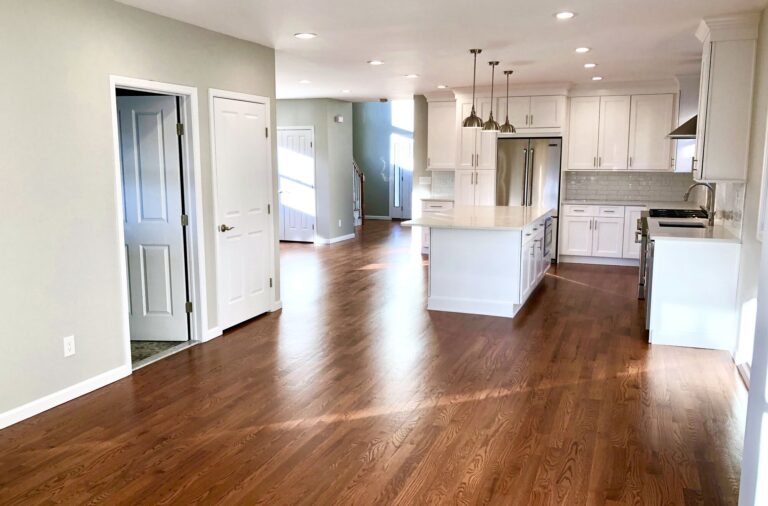 Open Concept Renovation _ Addition with Hardwood Floors and Custom Kitchen in Bergen County NJ