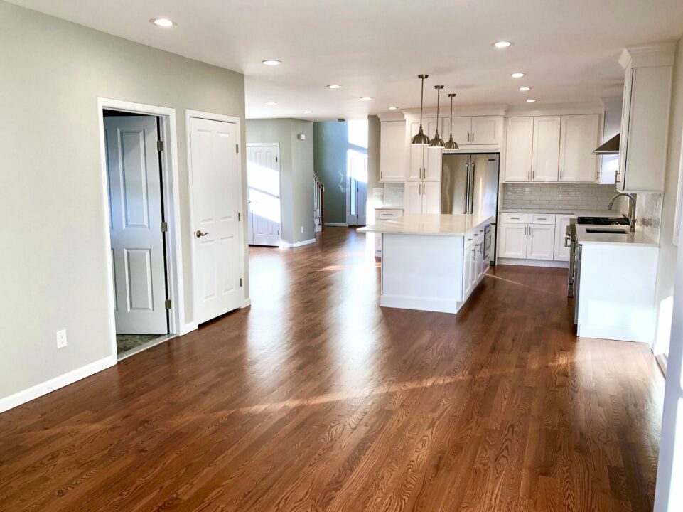 Open Concept Renovation _ Addition with Hardwood Floors and Custom Kitchen in Bergen County NJ