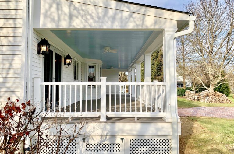 Porch Addition with Composite Decking and Trim in Washington, Warren County NJ