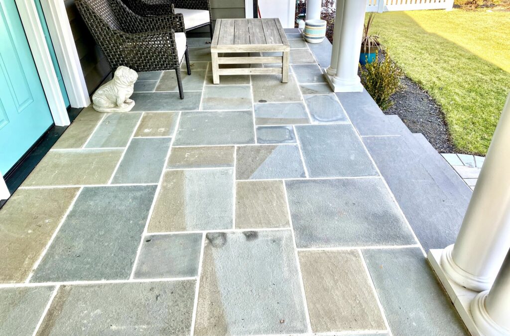 Masonry Stone Porch in New Milford Bergen County NJ