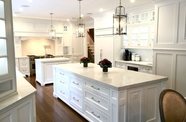 Kitchen with 2 Islands, 8_ Rift Only White Oak Floors, Full Backsplash, Sub-Zero Wolf Appliances, Andersen Windows and Doors in Sussex County NJ