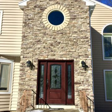 Boral Ledgestone for Front Entryway In East Hanover, Morris County NJ