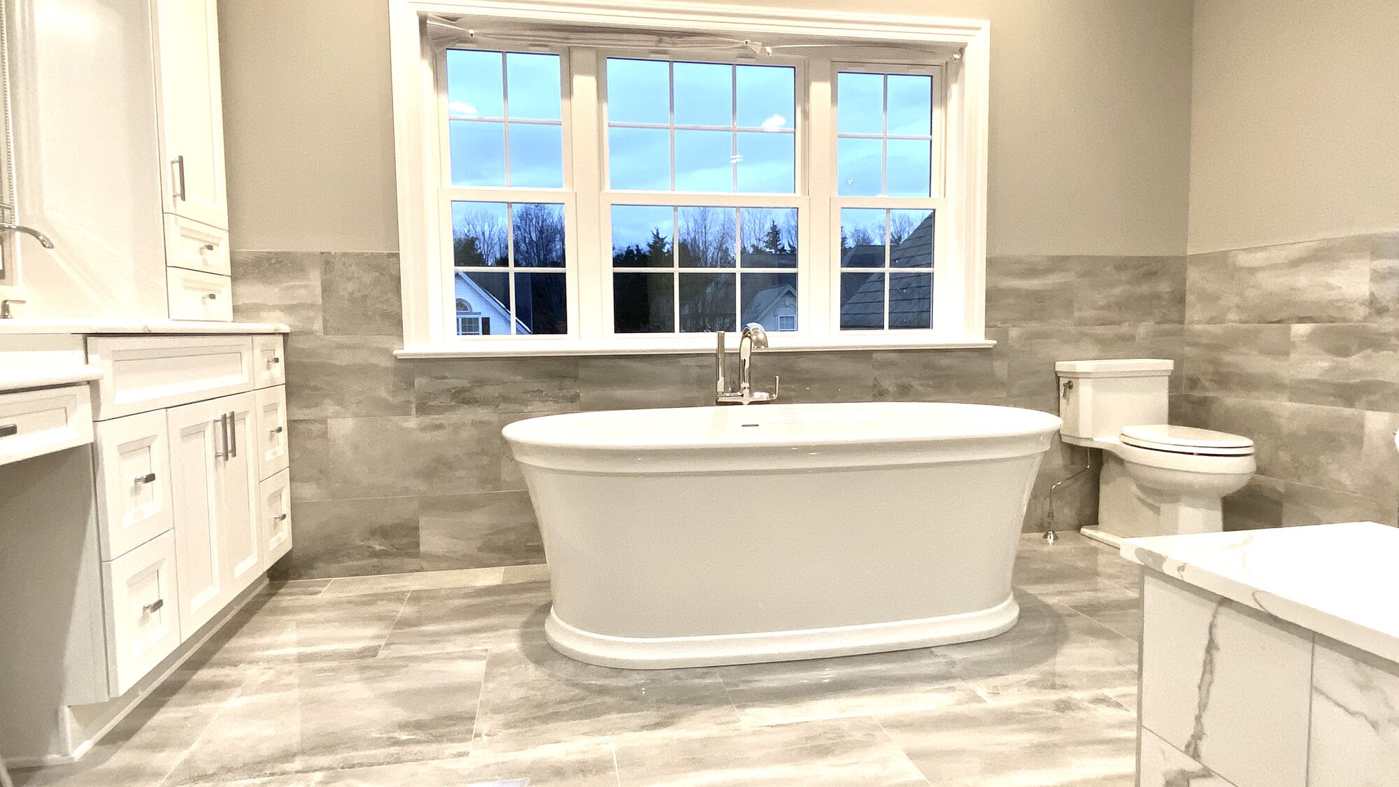 Kohler Freestanding Tub in Master Bathroom in Somerset, Somerset County NJ