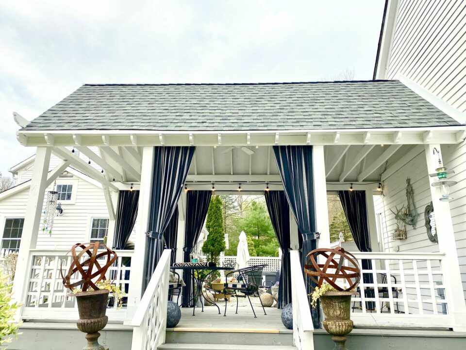 Covered Porch Roofing and Trim in Sparta, Sussex County NJ