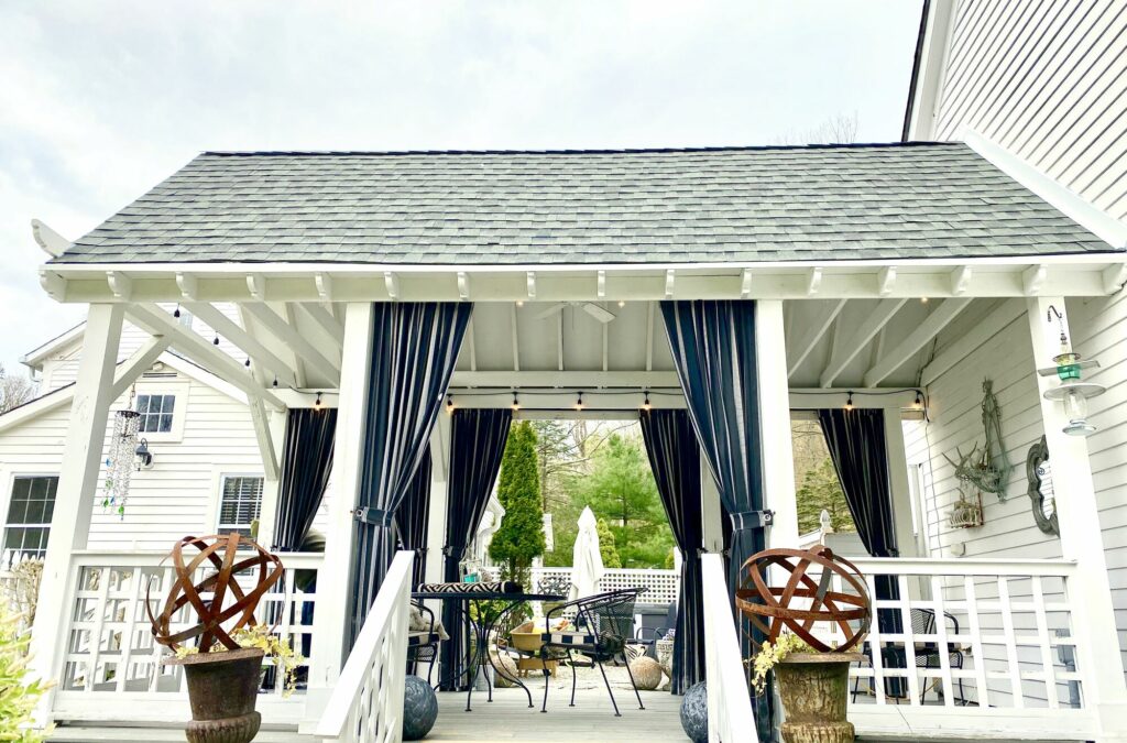 Covered Porch with GAF Lifetime Roofing and Trim in Sparta, Sussex County NJ