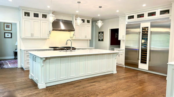 Kitchen Renovation with Wolf Sub Zero Appliances, Custom Wood Cabinetry, Quartz Tops