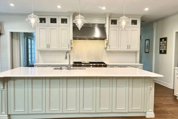 Kitchen With Large Custom Island