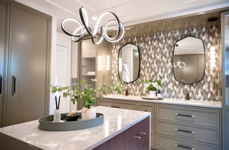 A high-end bathroom remodel in New Jersey