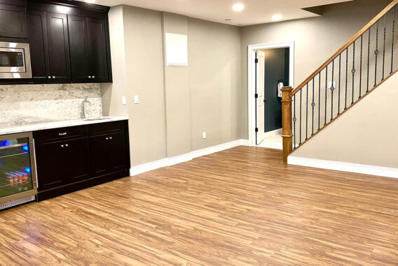After photo of the remodeled basement