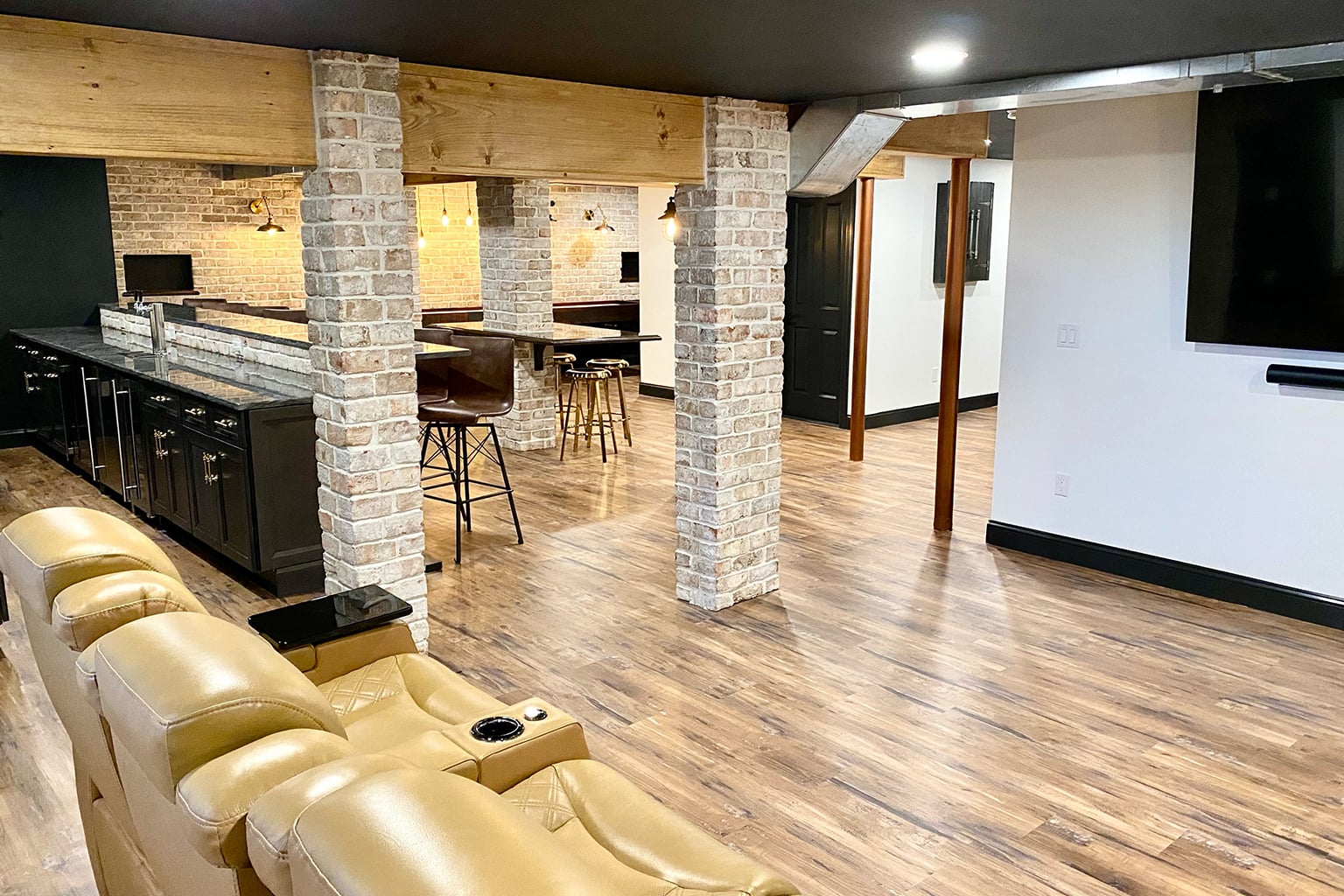 Custom Bar and Basement Man Cave