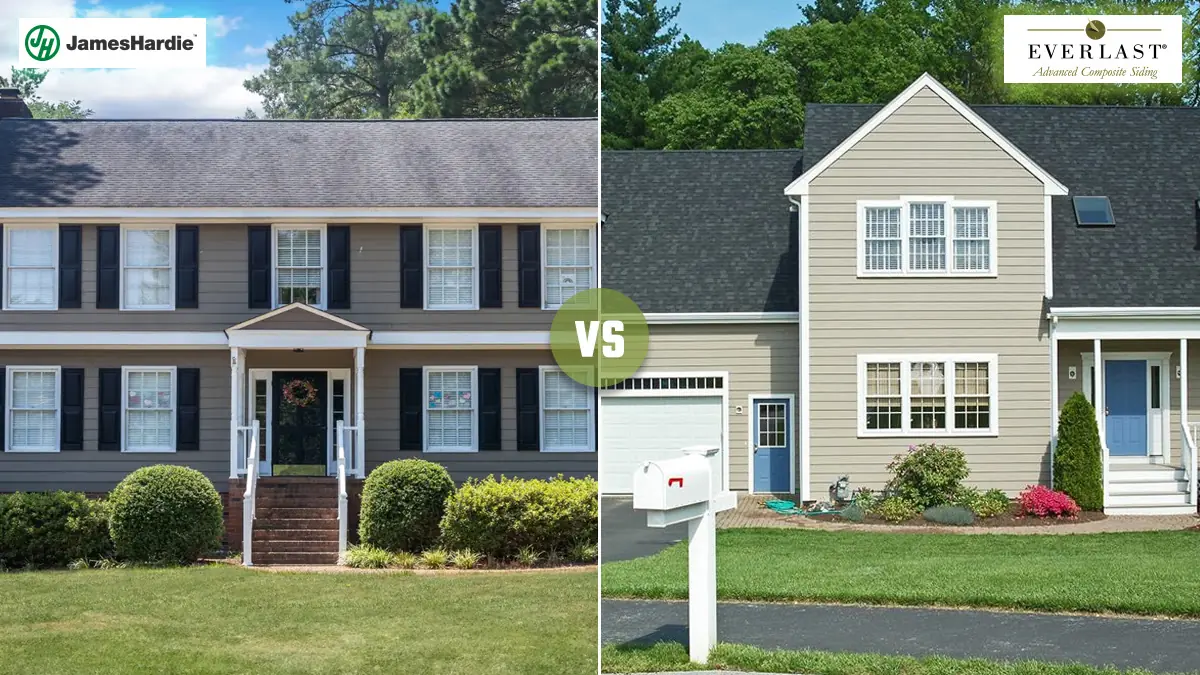 Cost comparison between James Hardie and Everlast siding