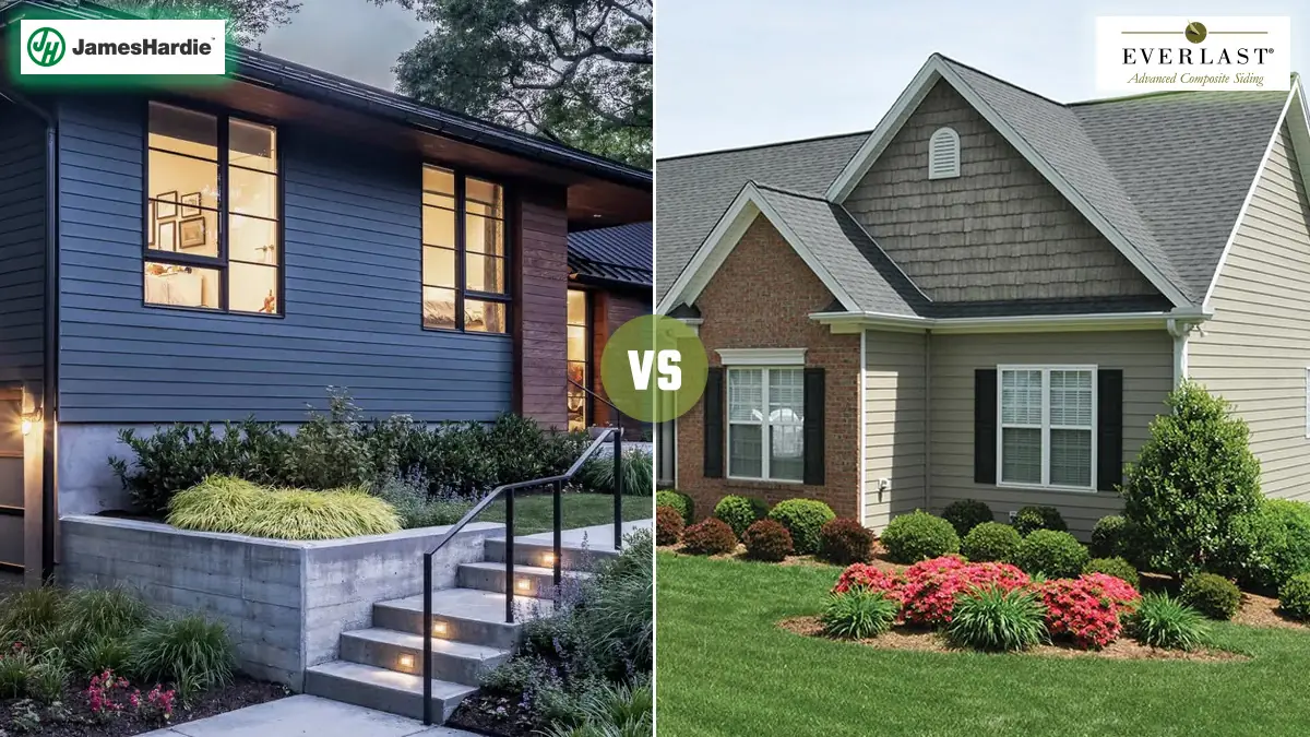 Comparison of James Hardie and Everlast siding style options
