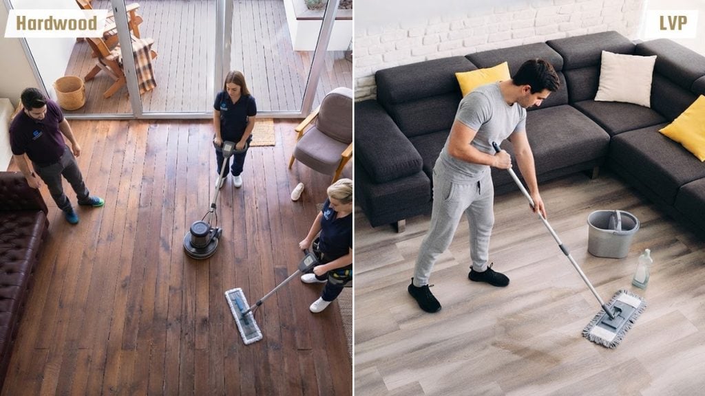 Hardwood vs LVP Maintenance