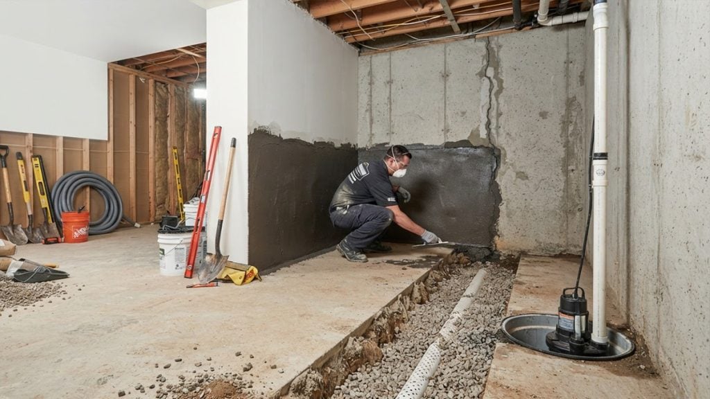 Interior Waterproofing for NJ Basement Remodels